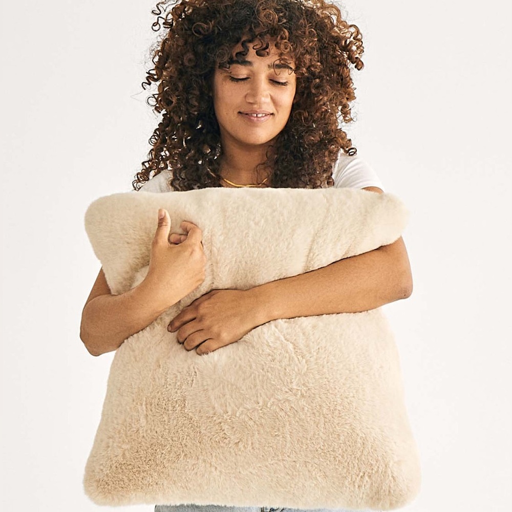 UNHIDE Squish Pillow in “Beige Bear”